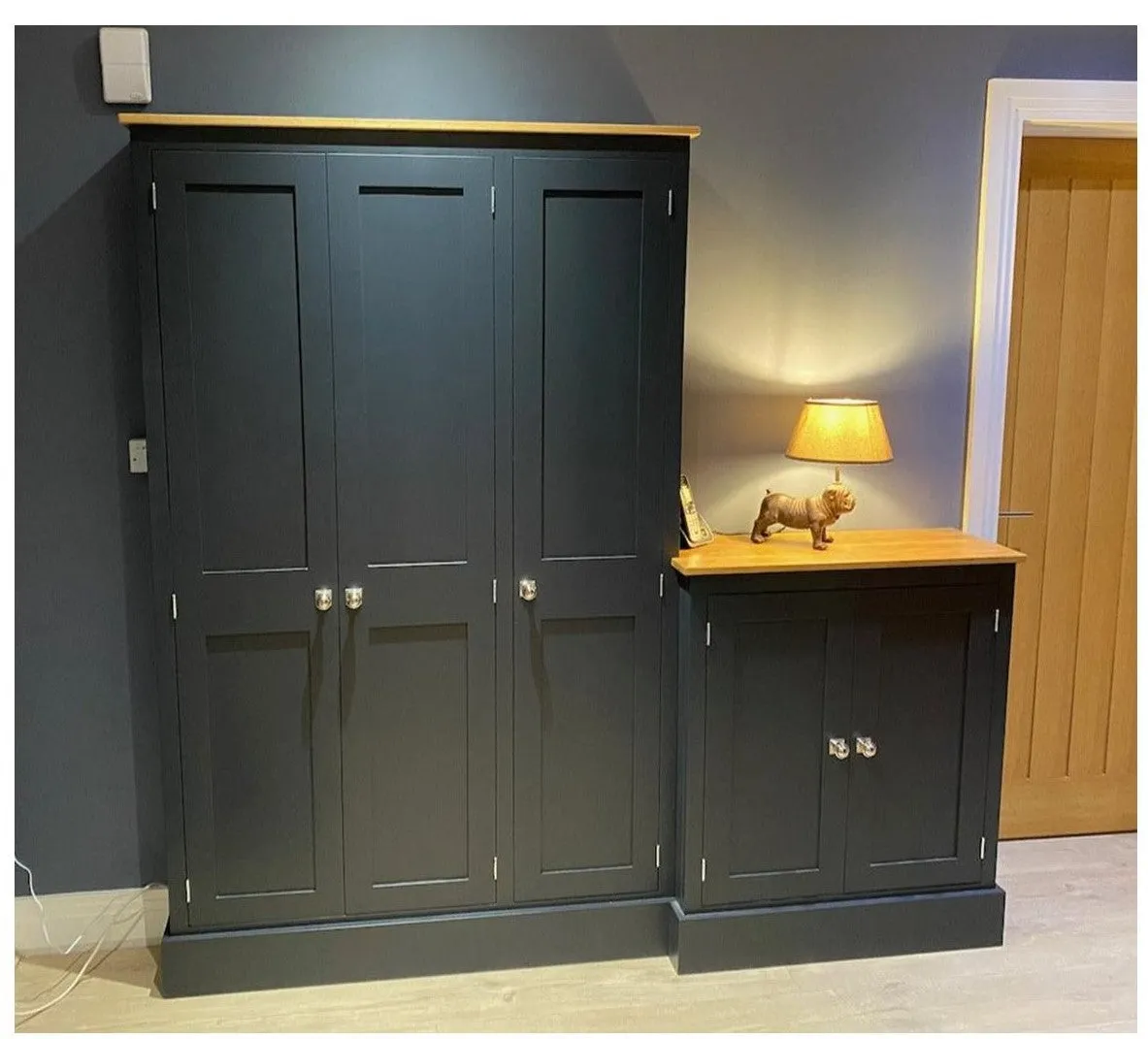 **4 Door Combination Coat and Shoe Storage Cupboard