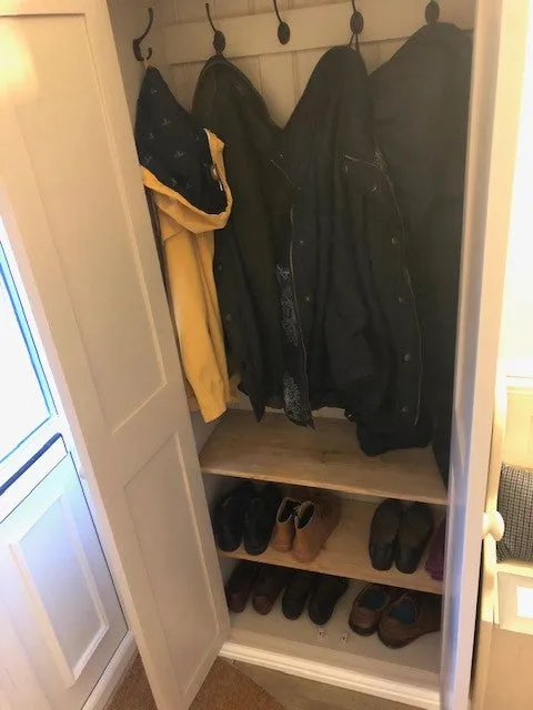 **4 Door Combination Coat and Shoe Storage Cupboard