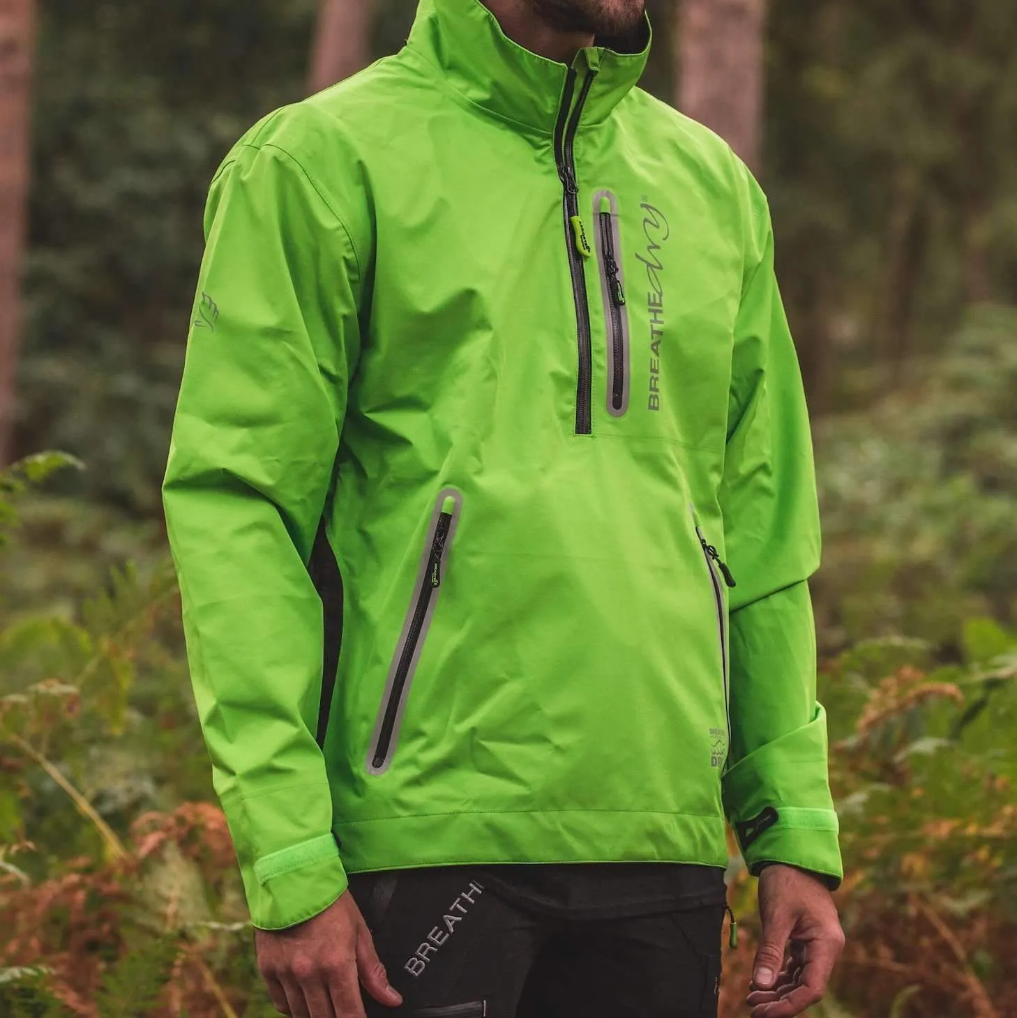 AT4400 Arbortec BreatheDry® Waterproof Rain Jacket - Lime