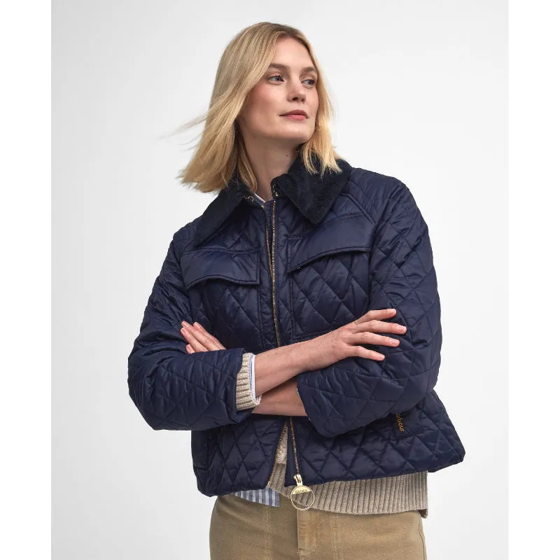 Barbour Beauly Quilt Ladies Jacket - Navy/Classic