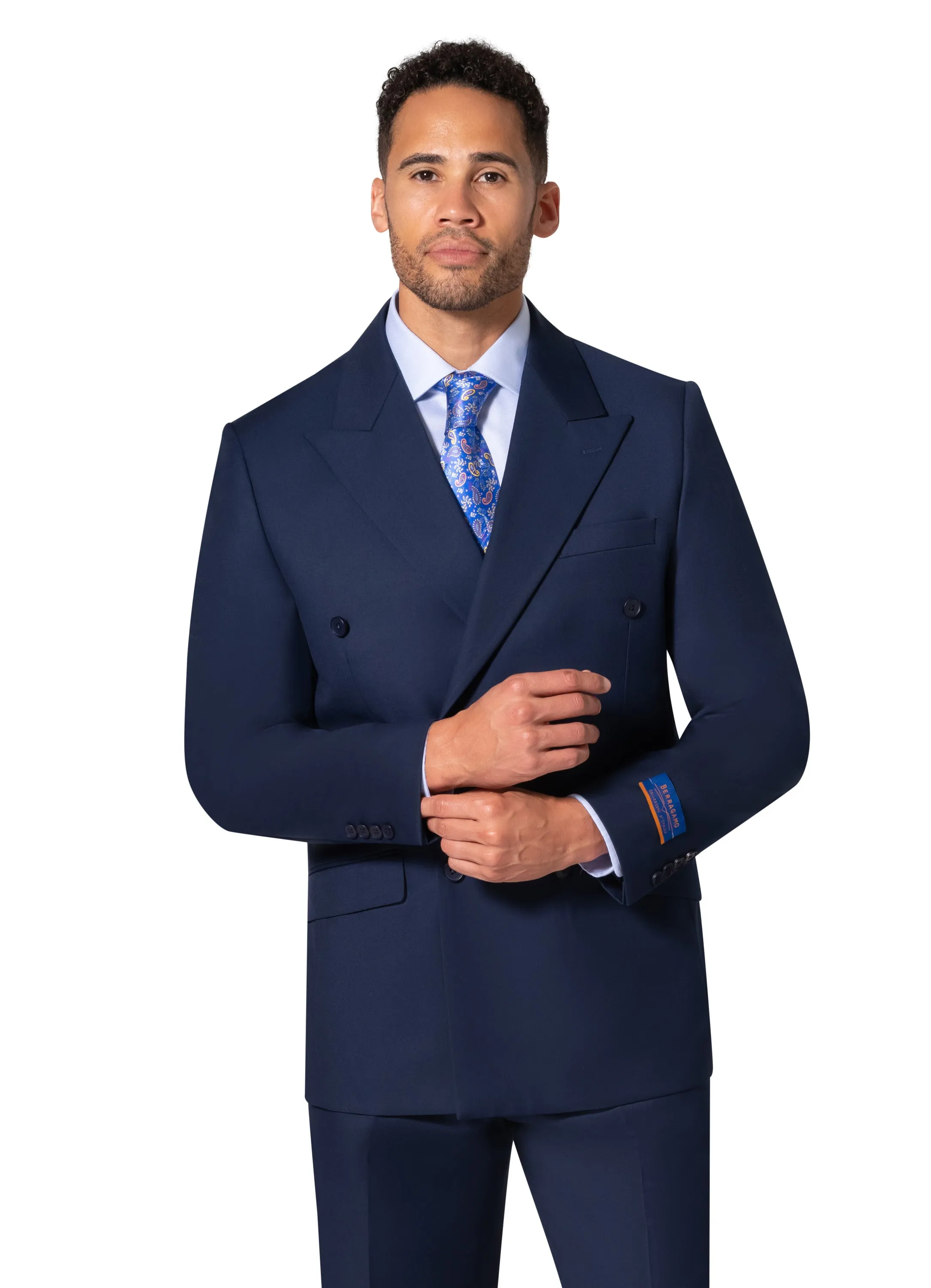 Berragamo A6732 D/B Slim Fit Suit - New Blue