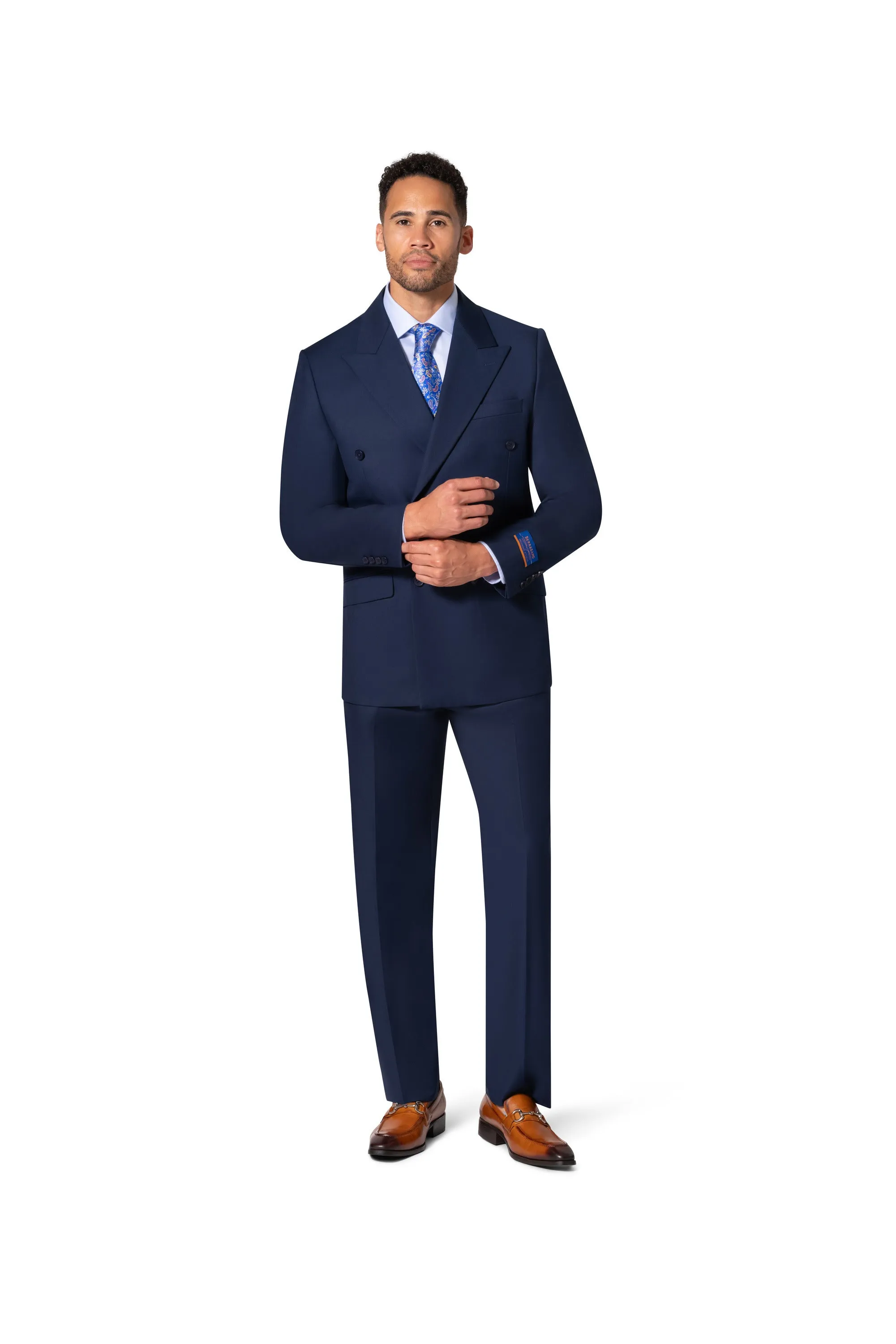 Berragamo A6732 D/B Slim Fit Suit - New Blue