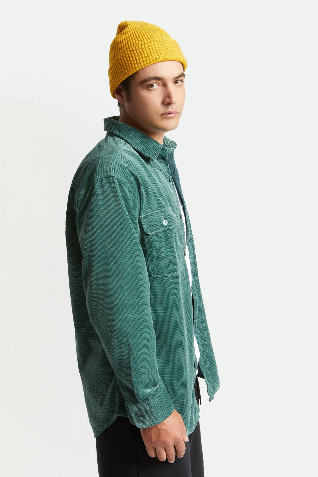 Bowery Relaxed L/S Flannel - Silver Pine