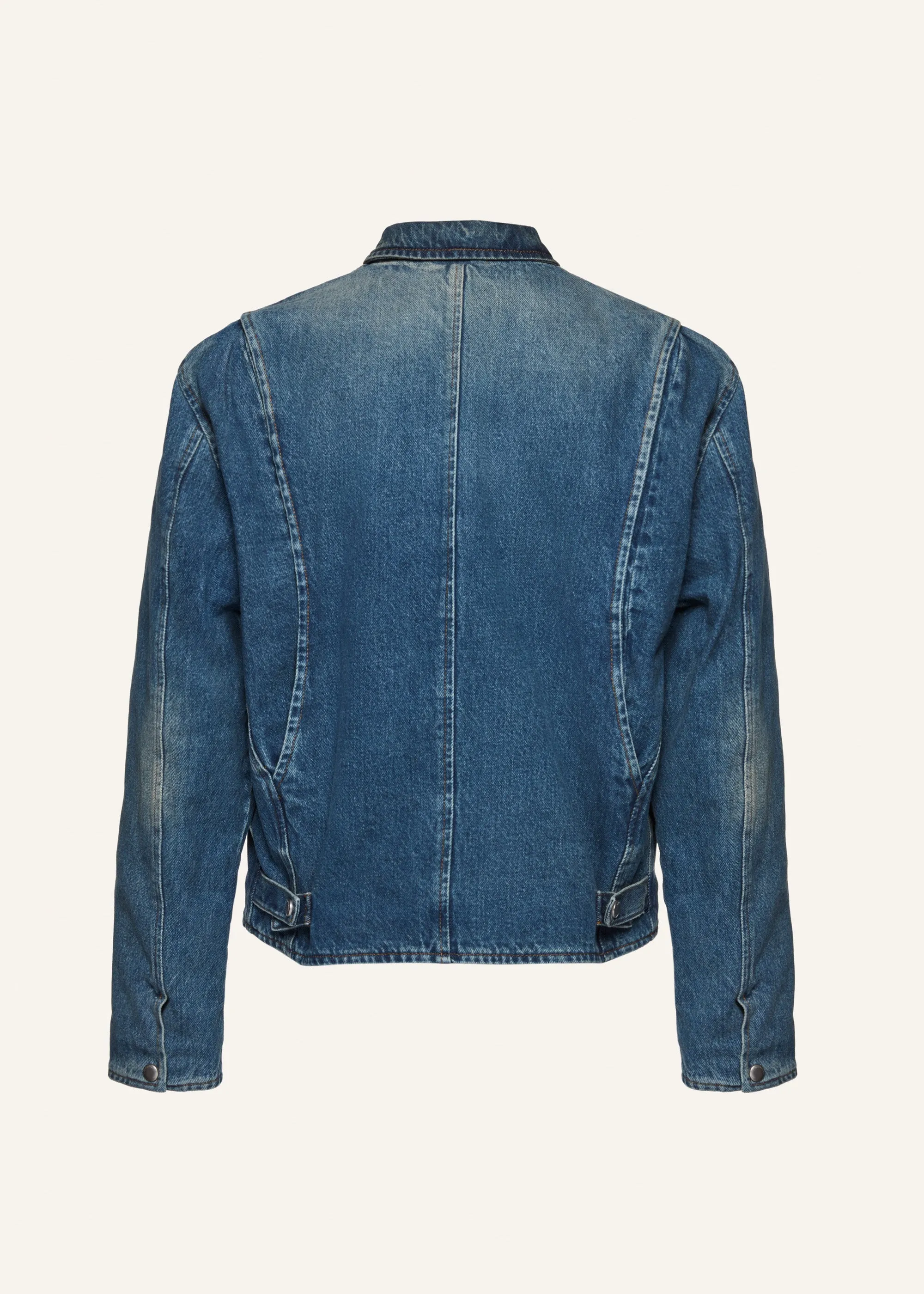 Boxy denim zip jacket