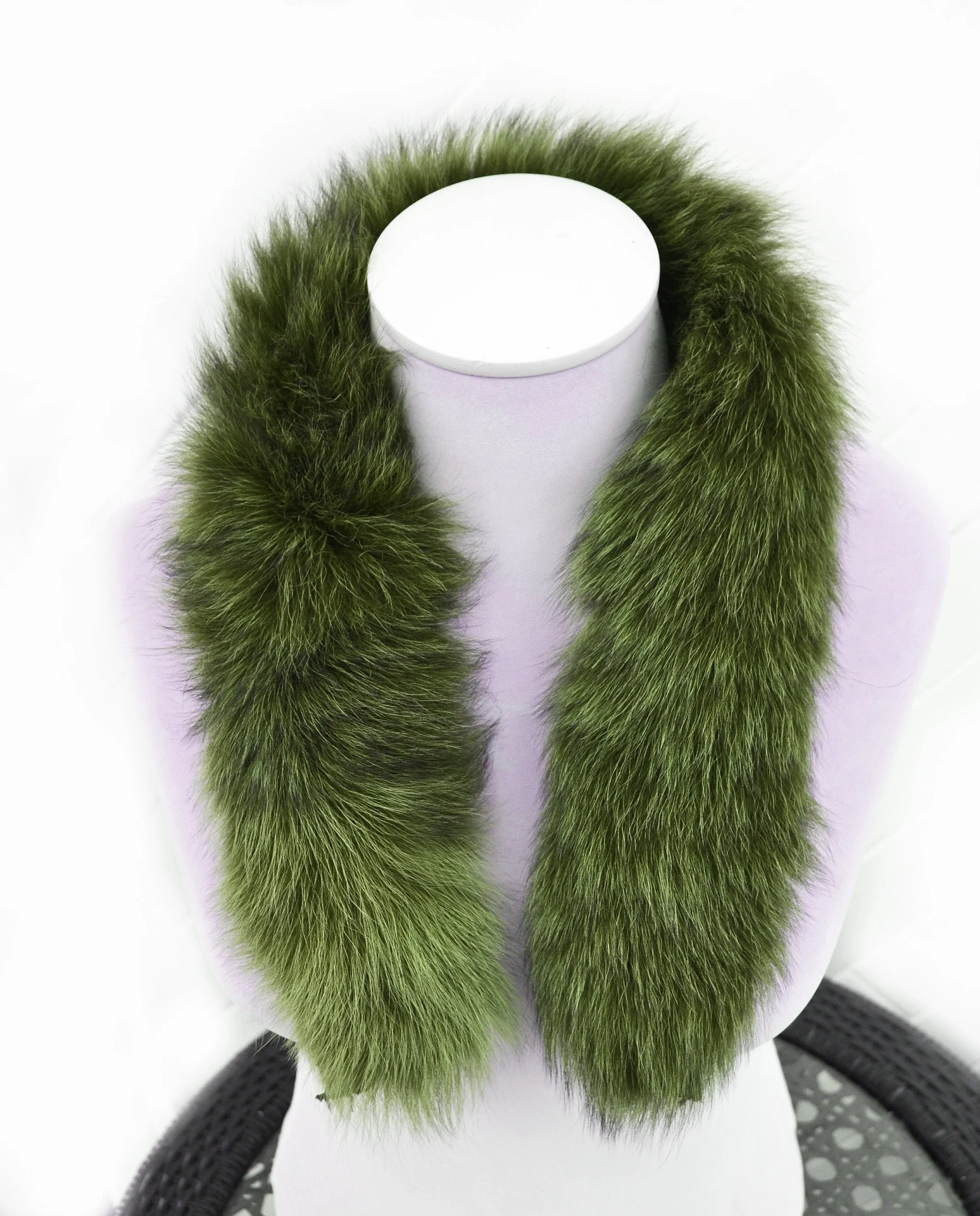 BY ORDER, Real Fox Fur (Tail) Trim Hood, Fur collar trim, Fox Fur Collar, Fur Scarf, Fur Ruff, Fur Hood, Fur stripe, Coat Trim, Purple