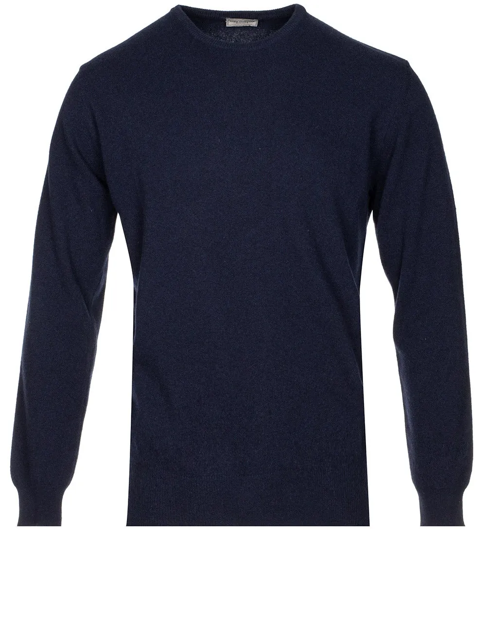 Cashmere & Merino Wool Crew Neck Navy