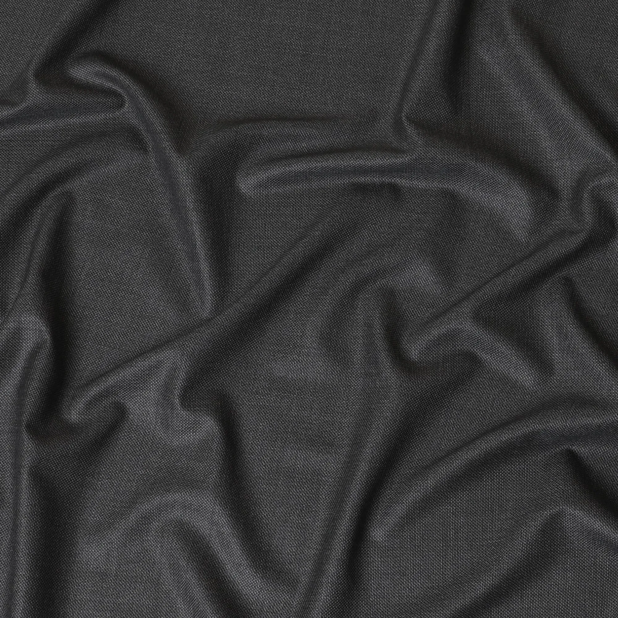 Charcoal grey super 120's English all wool suiting fabric in self design-D7265