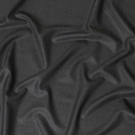 Charcoal grey super 120's English all wool suiting fabric in self design-D7265