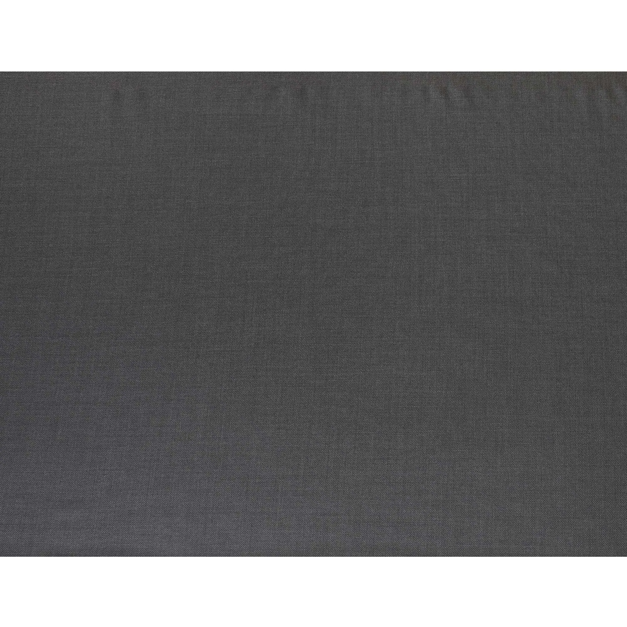 Charcoal grey super 120's English all wool suiting fabric in self design-D7265