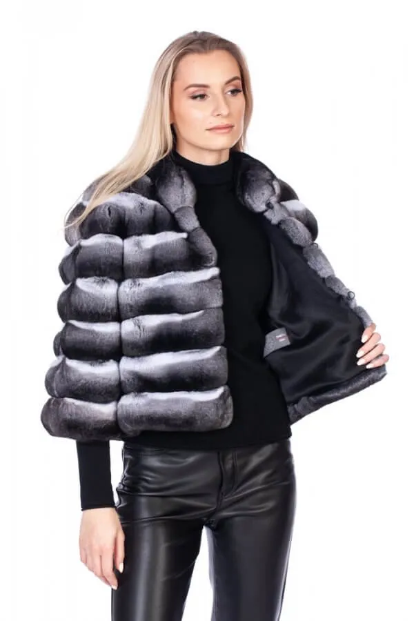 Chinchilla Fur Short Jacket