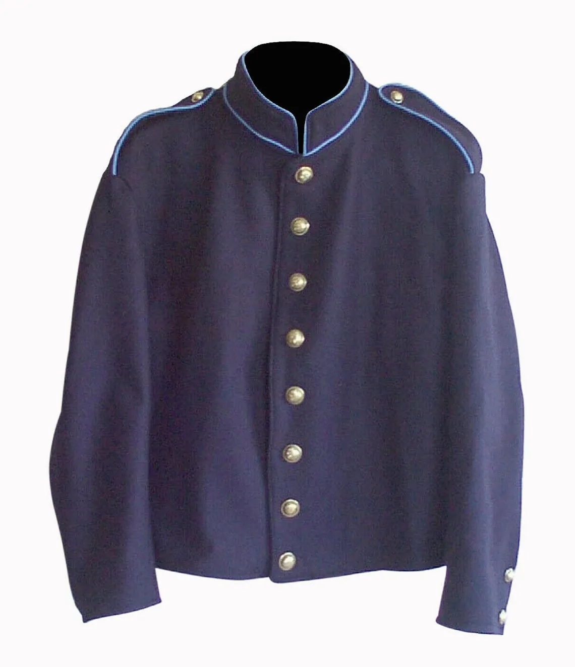 Civil war Union Infantry Shell jacket with shoulder straps & Sky Trim