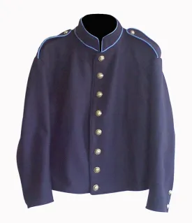 Civil war Union Infantry Shell jacket with shoulder straps & Sky Trim