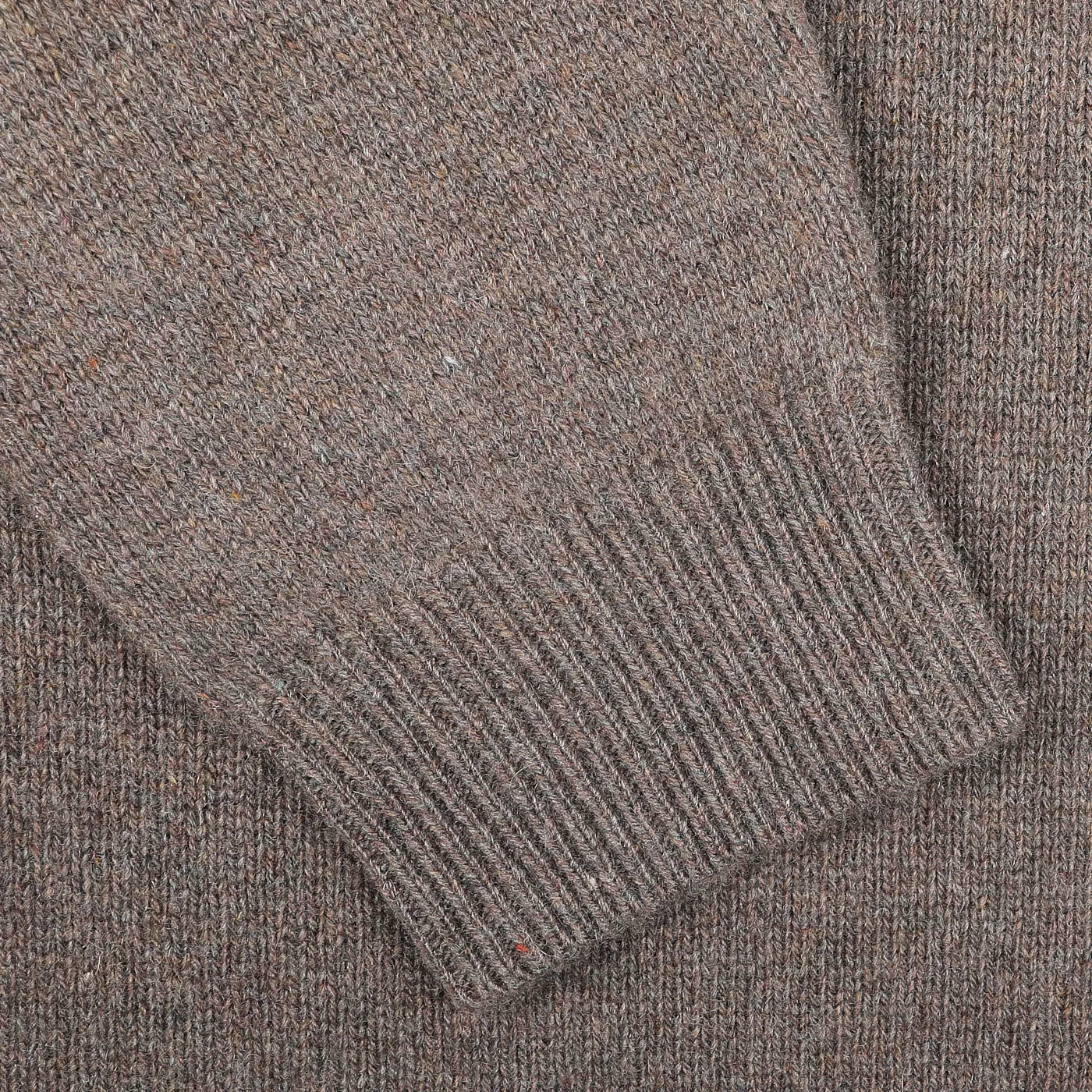 Corteccia Brown Cashmere Crewneck Sweater