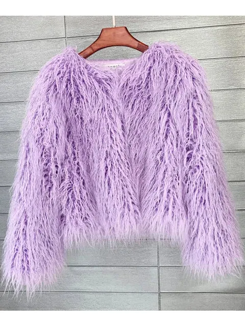 Fur Elegant Fringe Coat