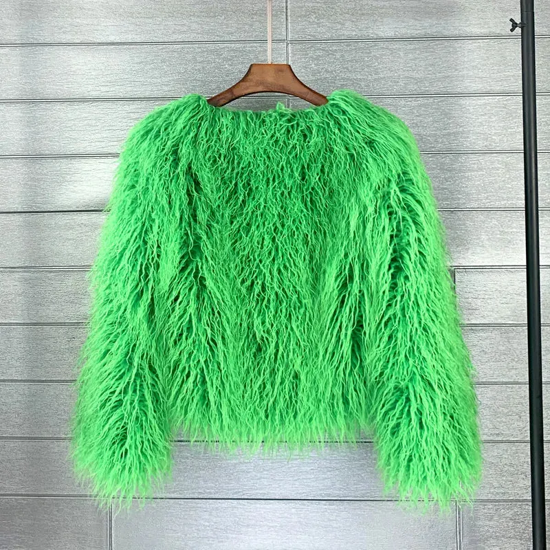 Fur Elegant Fringe Coat