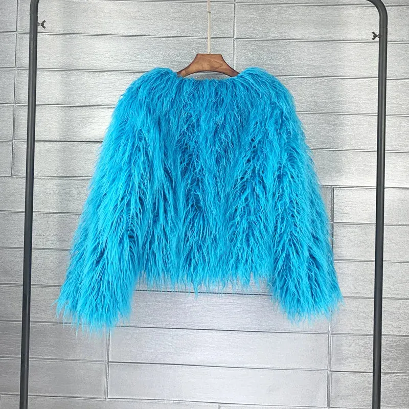 Fur Elegant Fringe Coat