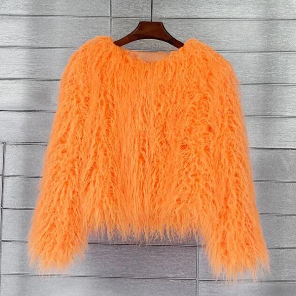 Fur Elegant Fringe Coat