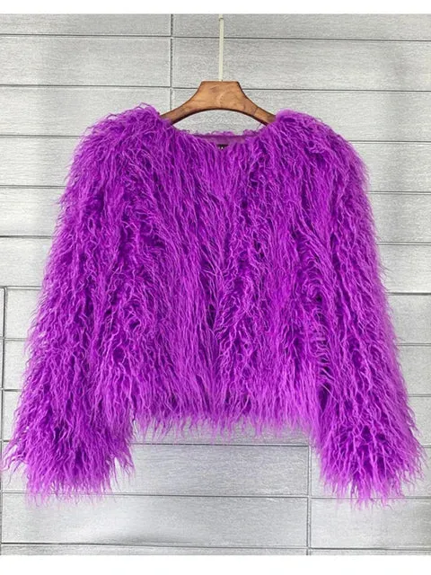 Fur Elegant Fringe Coat