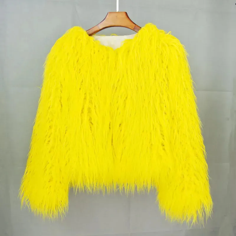 Fur Elegant Fringe Coat