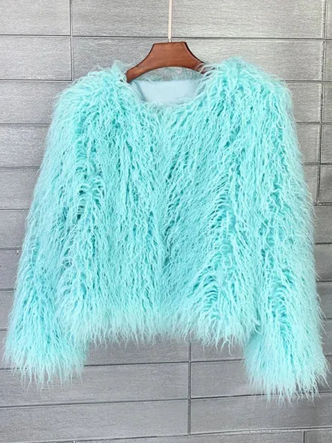 Fur Elegant Fringe Coat