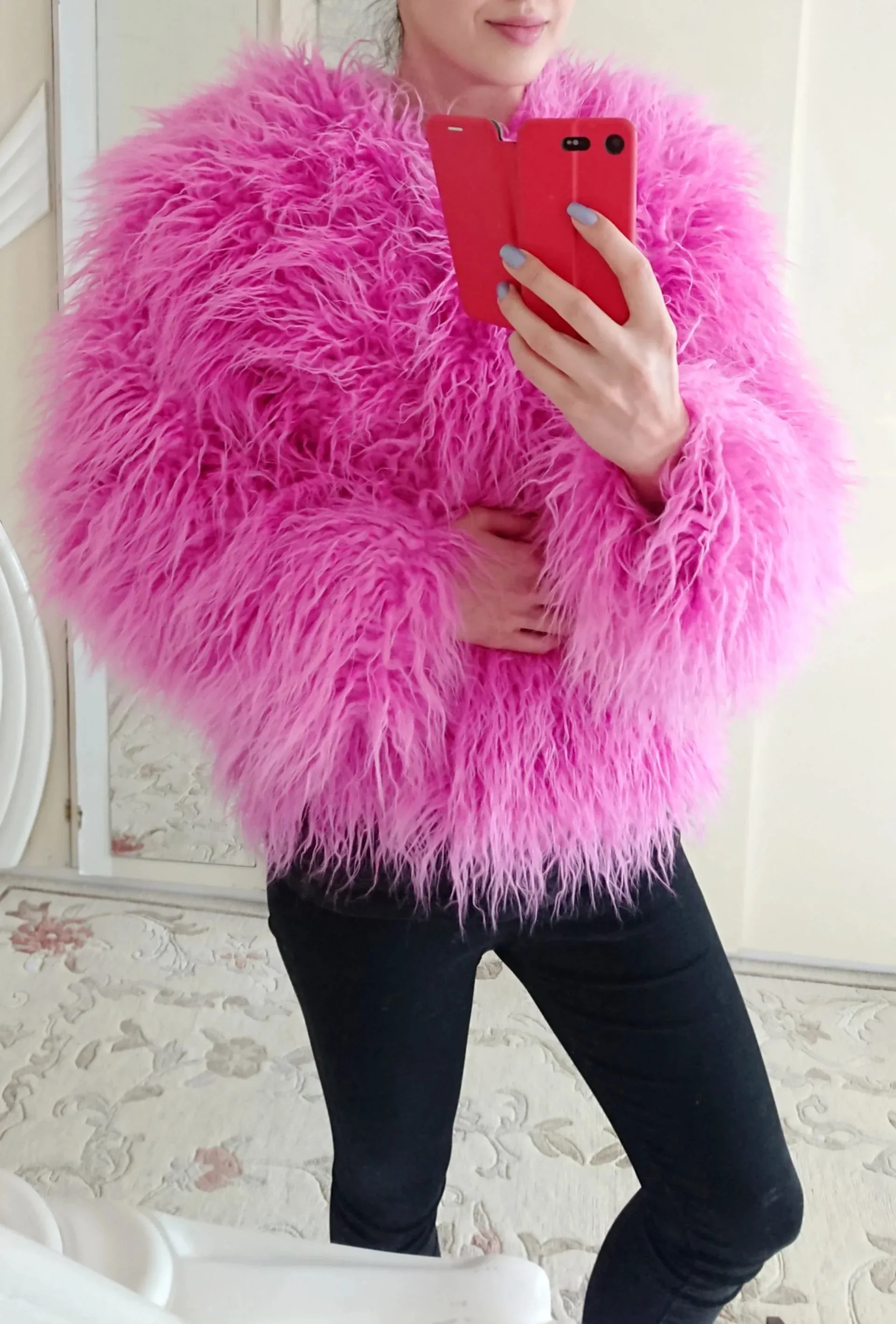 Fur Elegant Fringe Coat