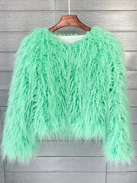 Fur Elegant Fringe Coat