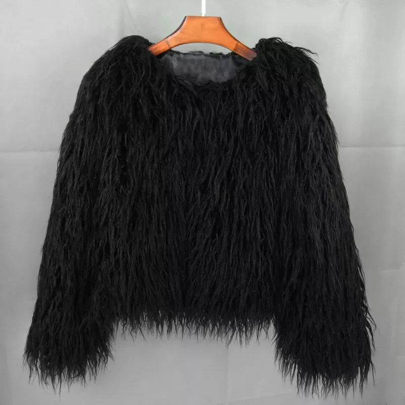 Fur Elegant Fringe Coat