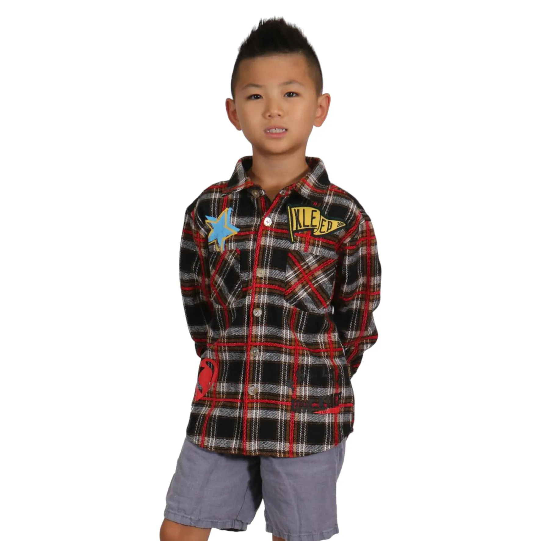 KLEEP: BOYS NOVA Button Down LS KW-5170K