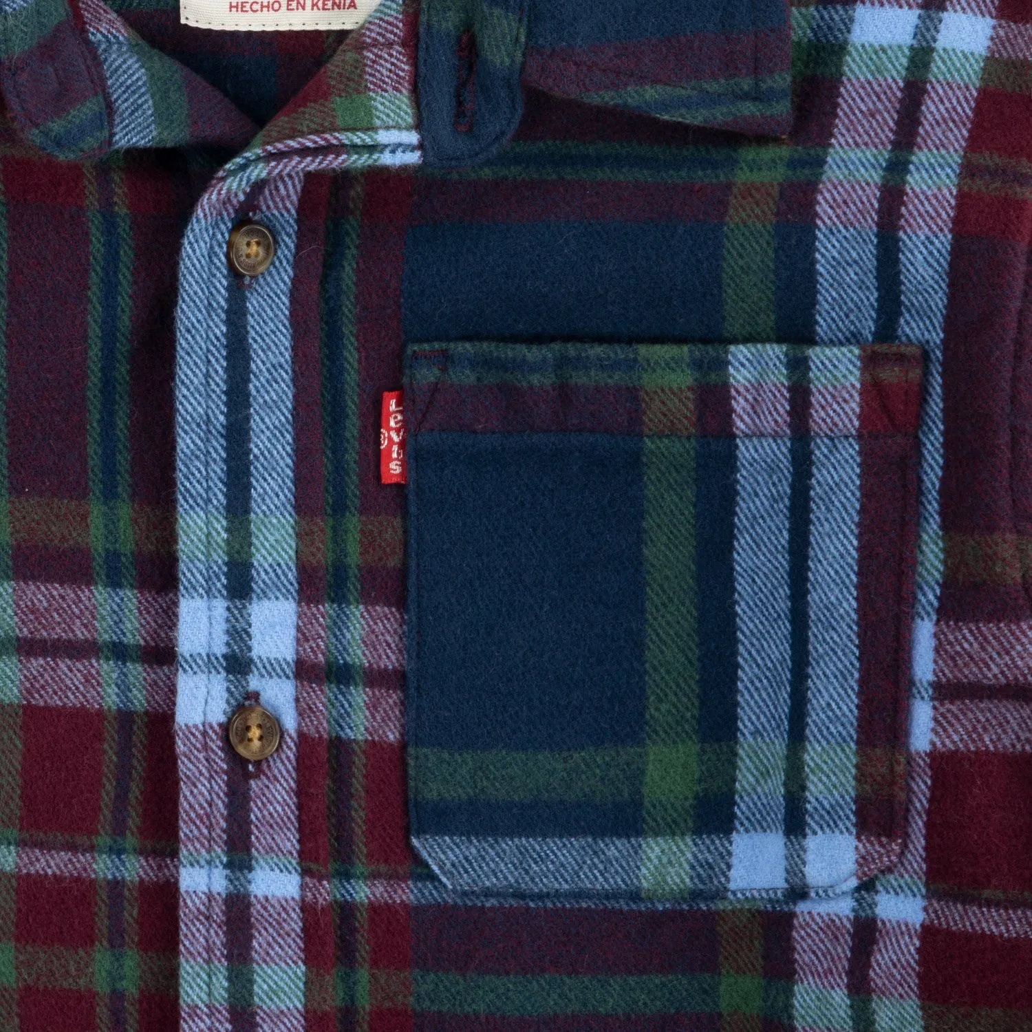 Levi's BROWN Toddler Flannel Shirt