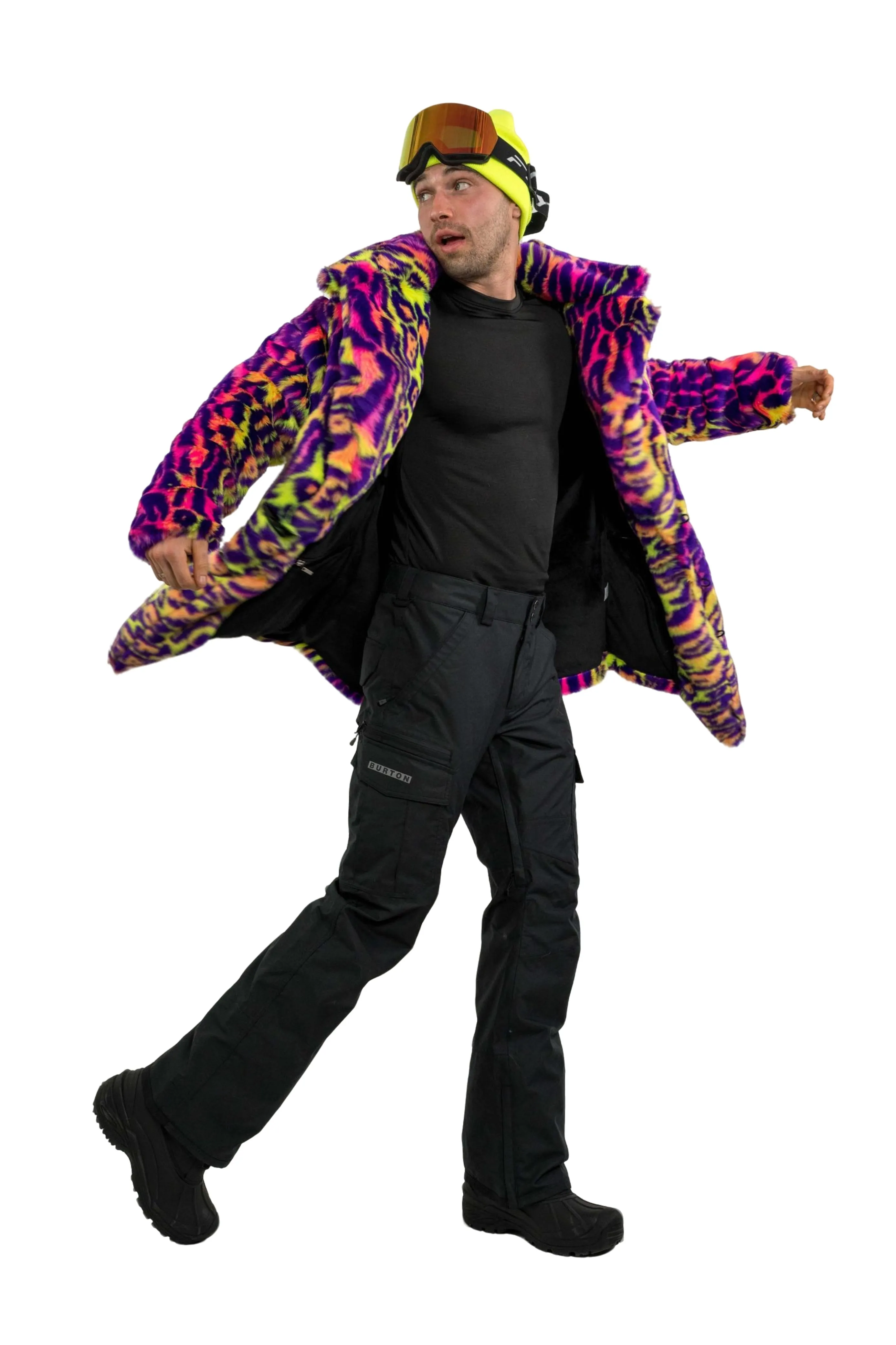 Men's Duke Coat in "Neon Cheetah"