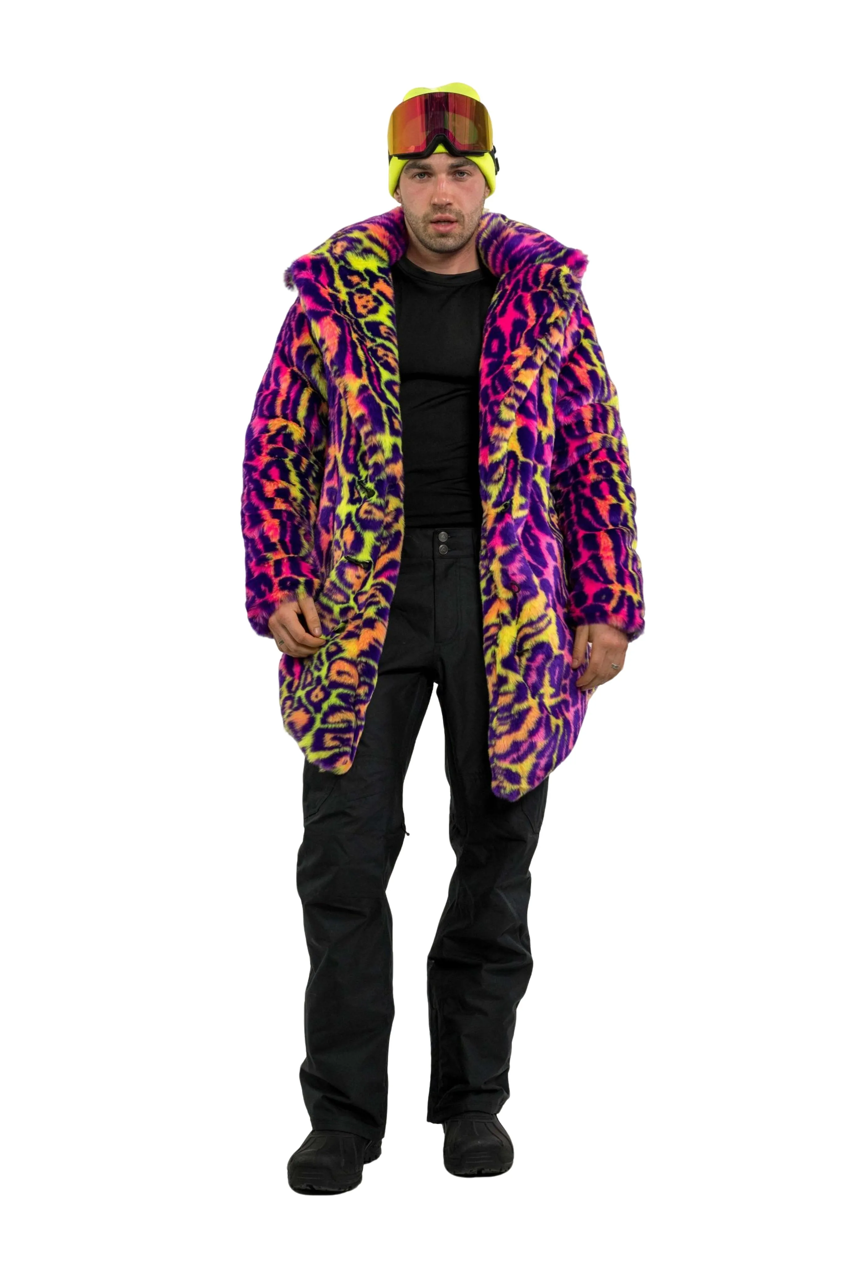 Men's Duke Coat in "Neon Cheetah"