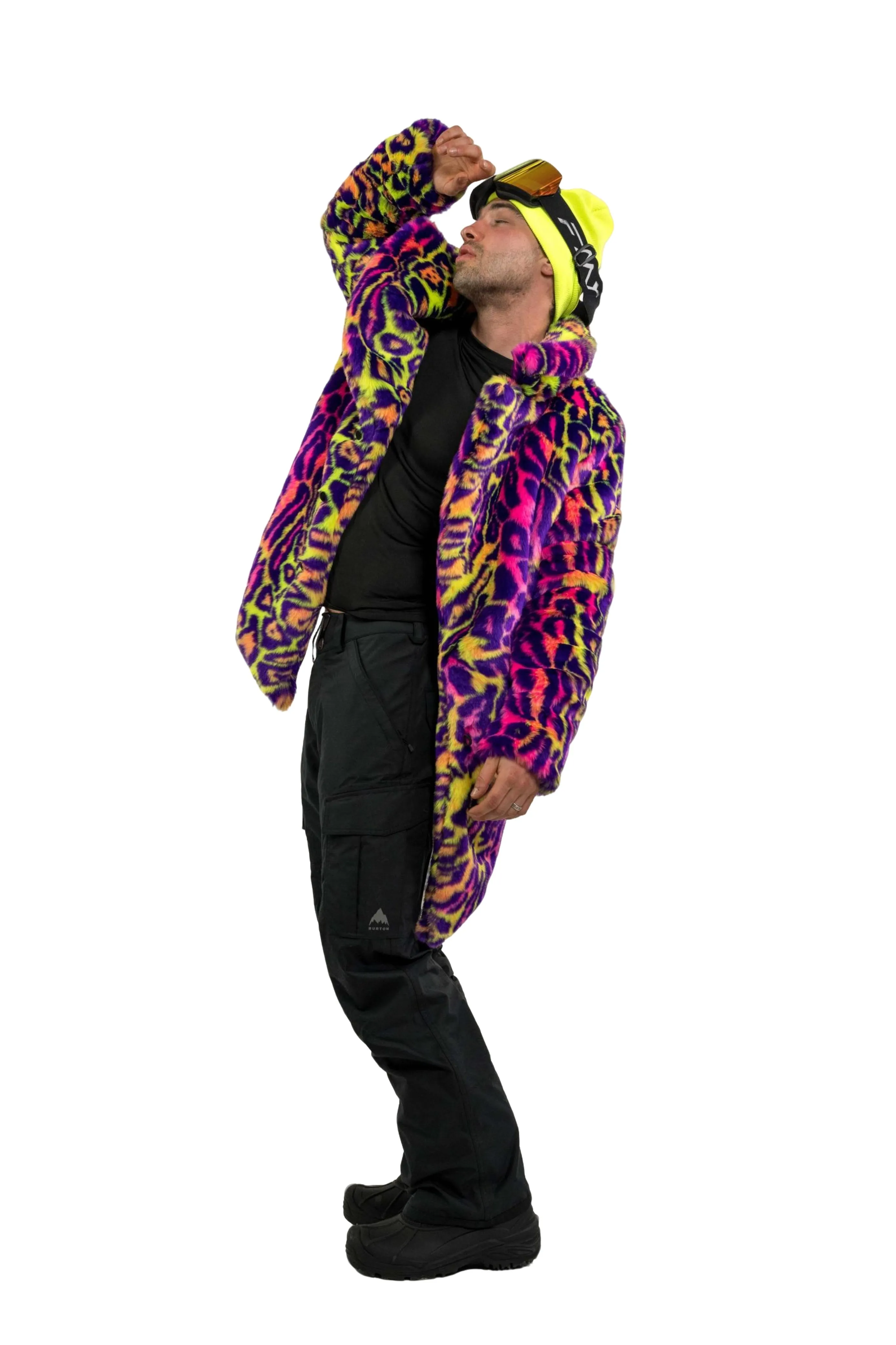 Men's Duke Coat in "Neon Cheetah"