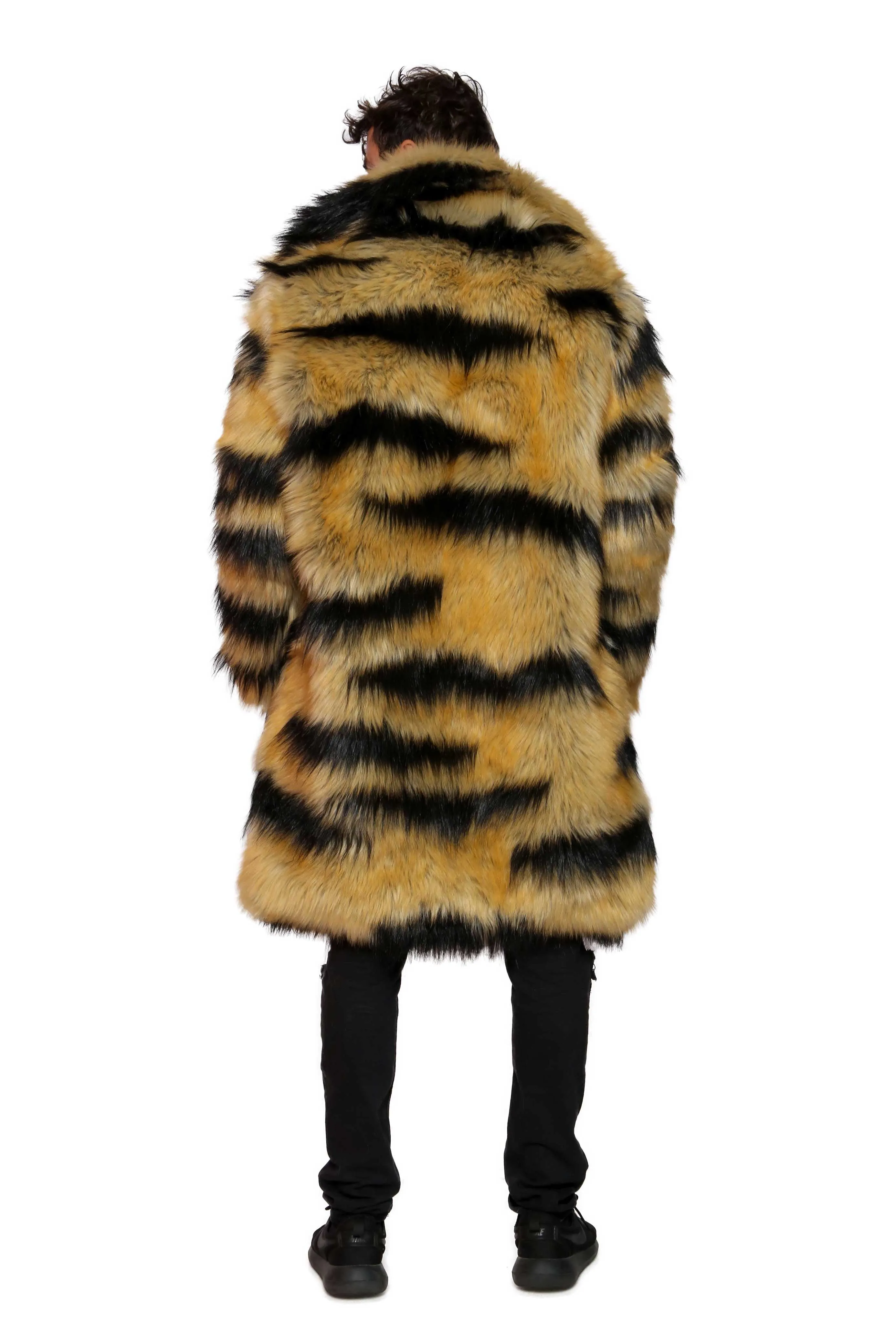 Men's Dutch Coat in "Abstract Tiger"