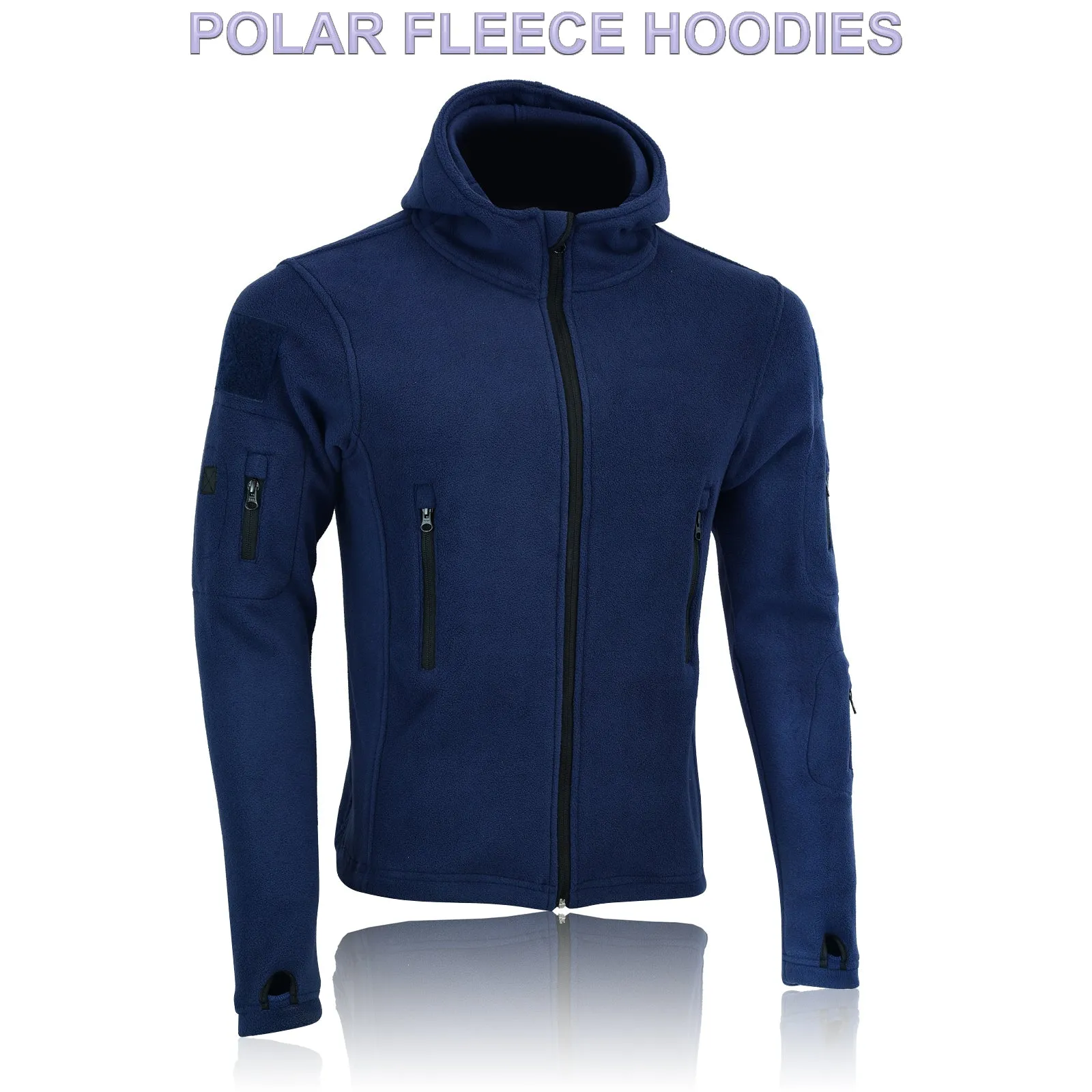 Men's Hooded Tactical Fleece Jacket