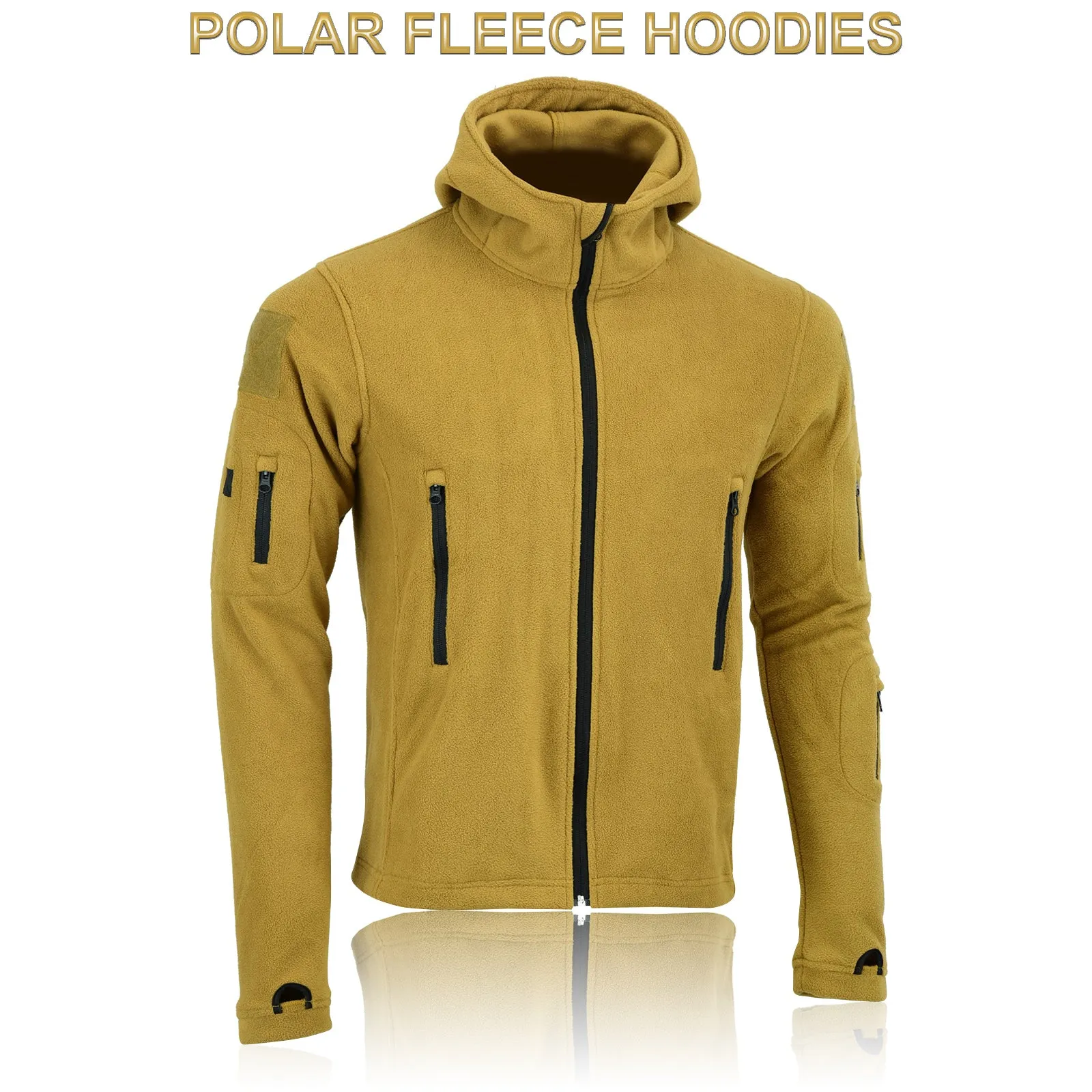 Men's Hooded Tactical Fleece Jacket