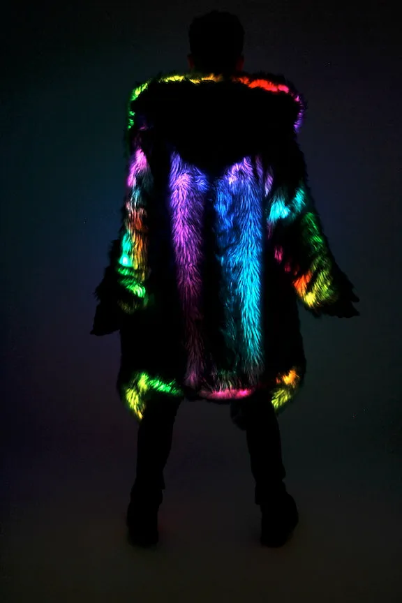 Men's LED Desert Warrior Coat in "Just The Tip-Black"