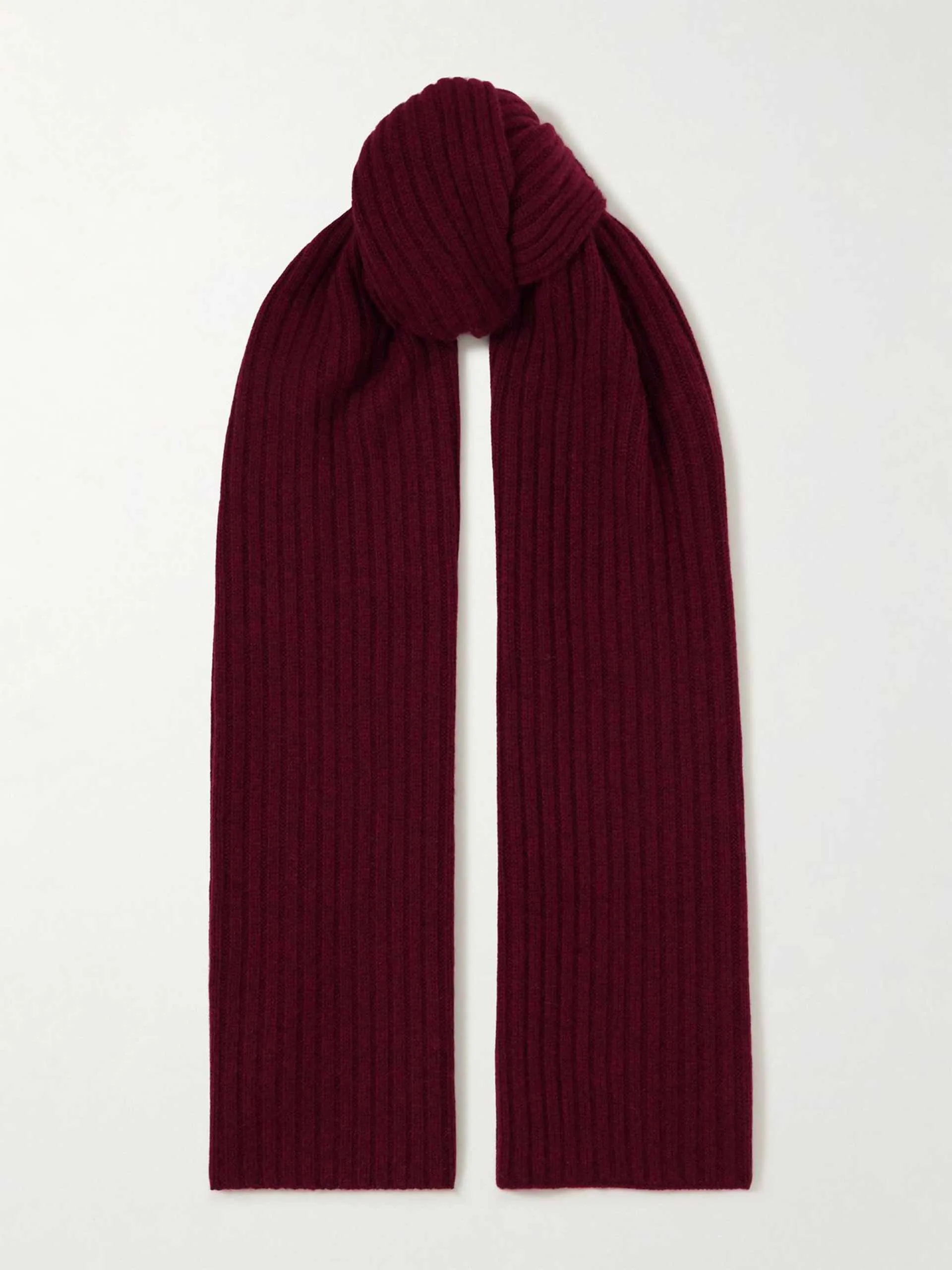 Nancy ribbed cashmere scarf