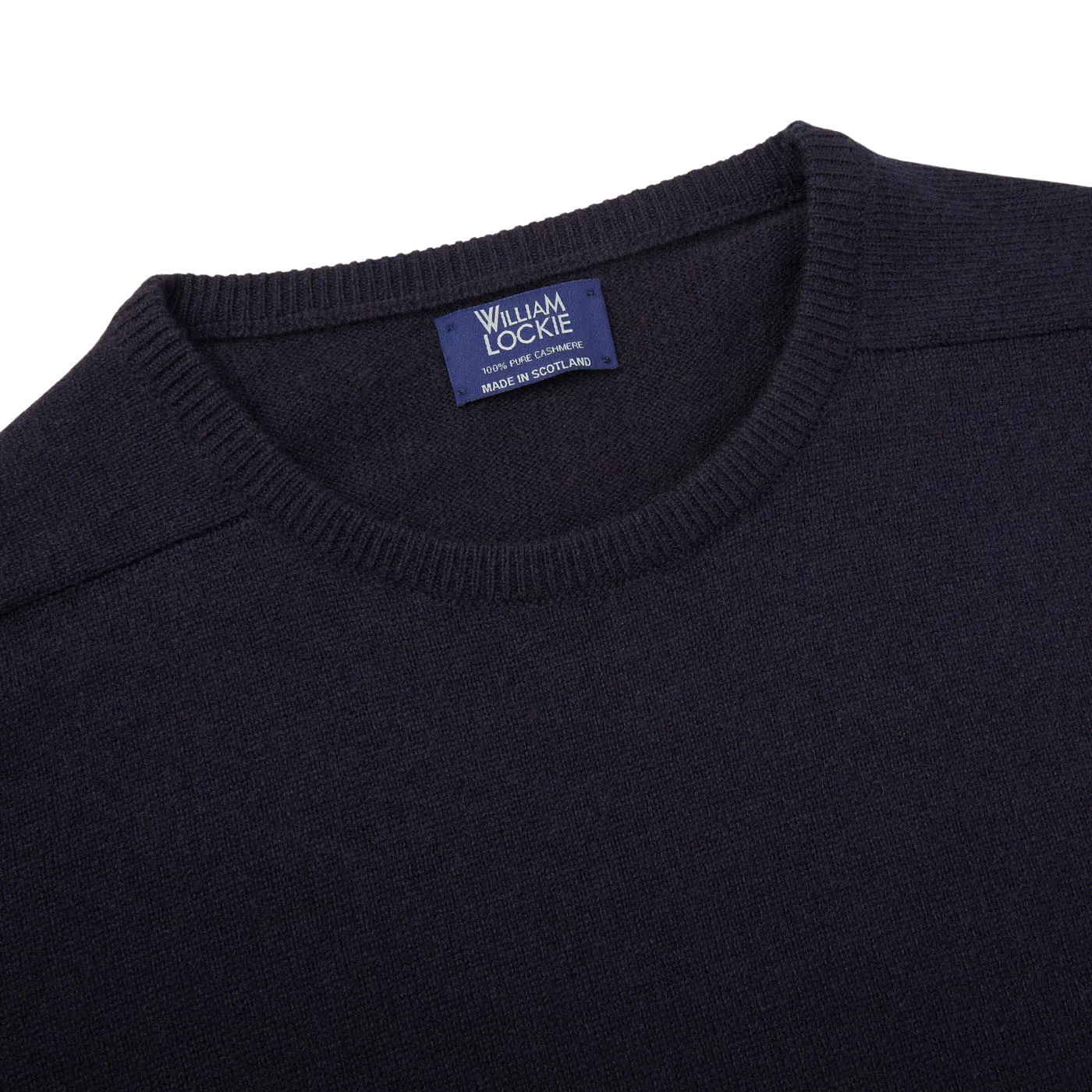 Navy Crew Neck Cashmere Sweater