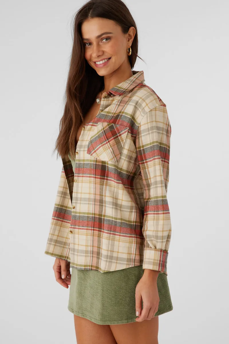 O'Neill Logan Flannel L/S Shirt-Multi Clr