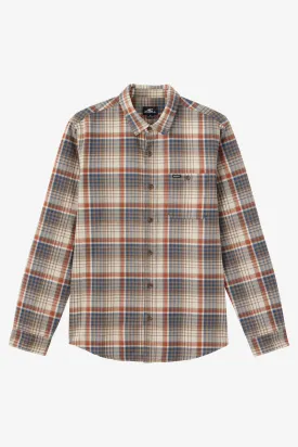 O'Neill Winslow Plaid Flannel L/S Shirt-Chocolate Chip