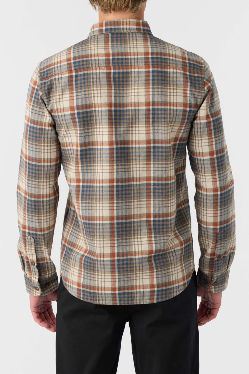 O'Neill Winslow Plaid Flannel L/S Shirt-Chocolate Chip