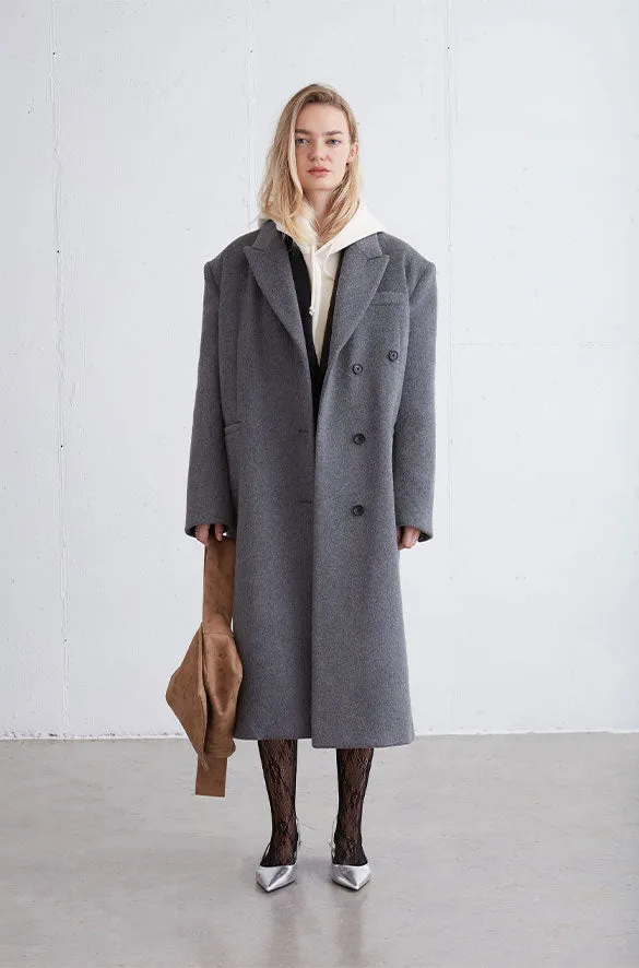 OVERSIZED WOOL BLEND COAT