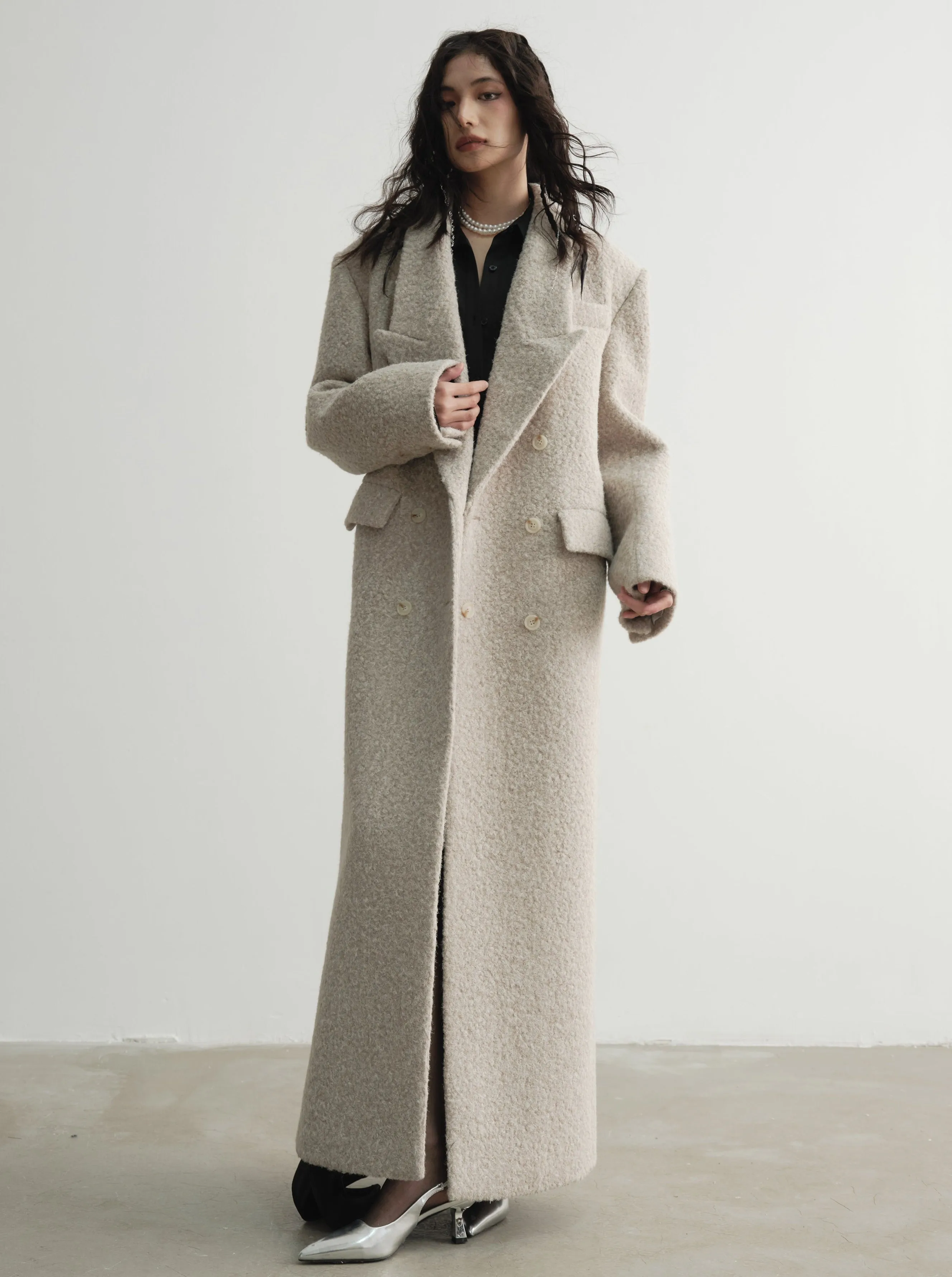 Oversized Wool Maxi Coat