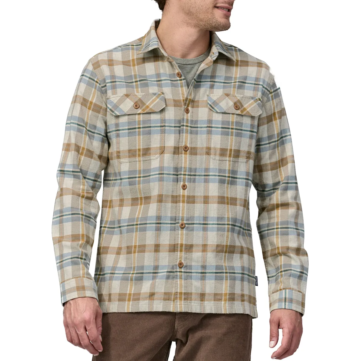 Patagonia Fjord Midweight Organic Cotton Long Sleeve Flannel Shirt