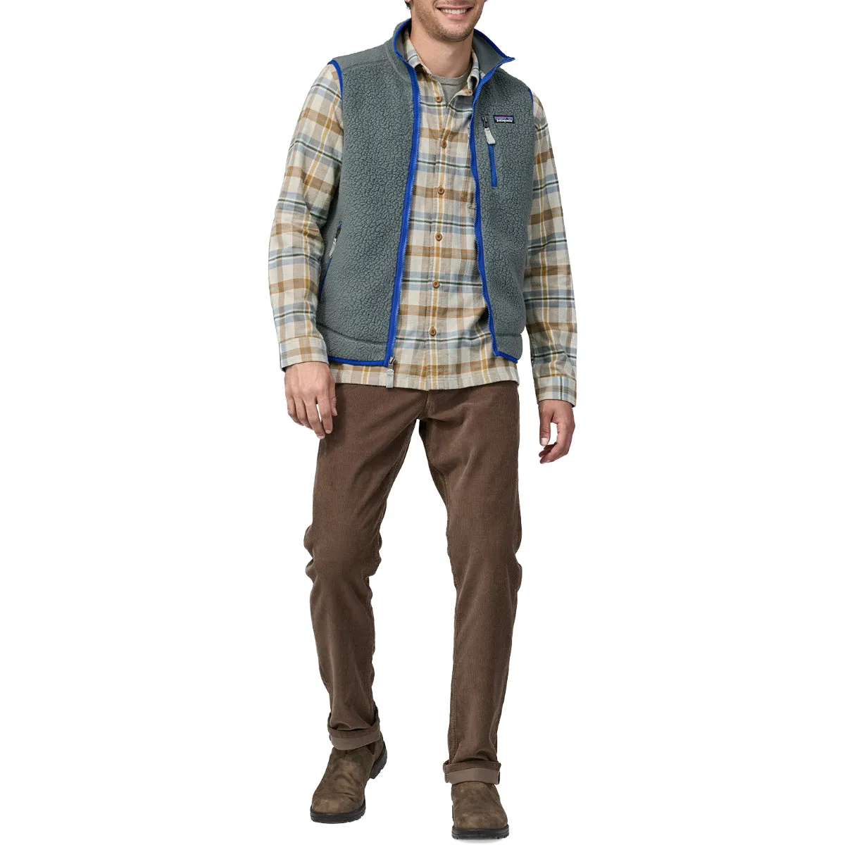 Patagonia Fjord Midweight Organic Cotton Long Sleeve Flannel Shirt