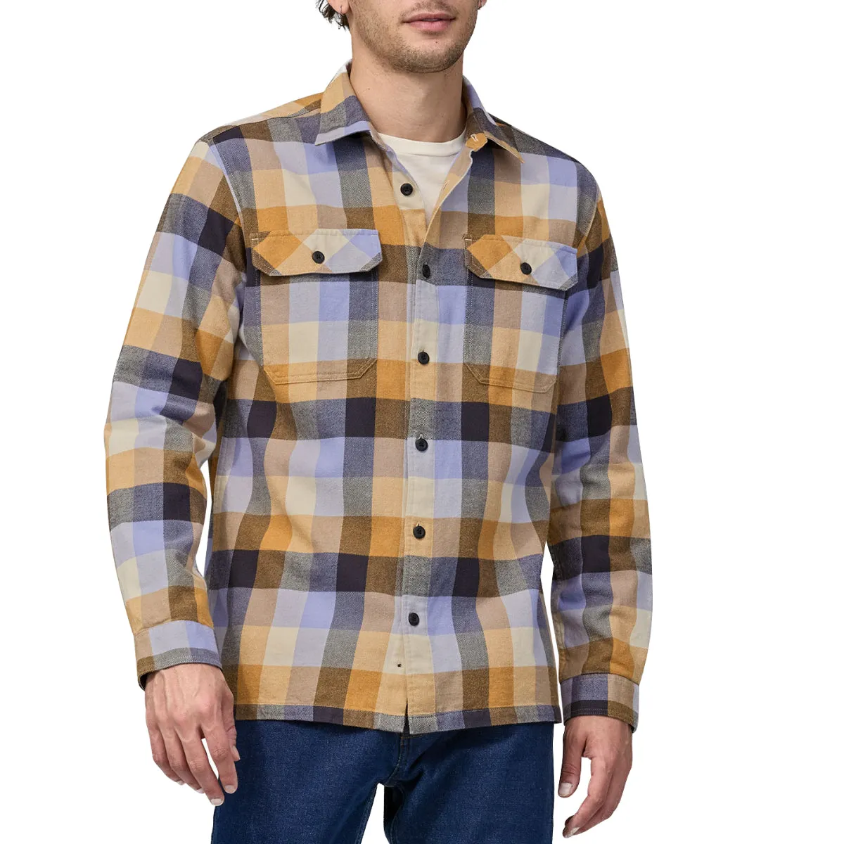 Patagonia Fjord Midweight Organic Cotton Long Sleeve Flannel Shirt