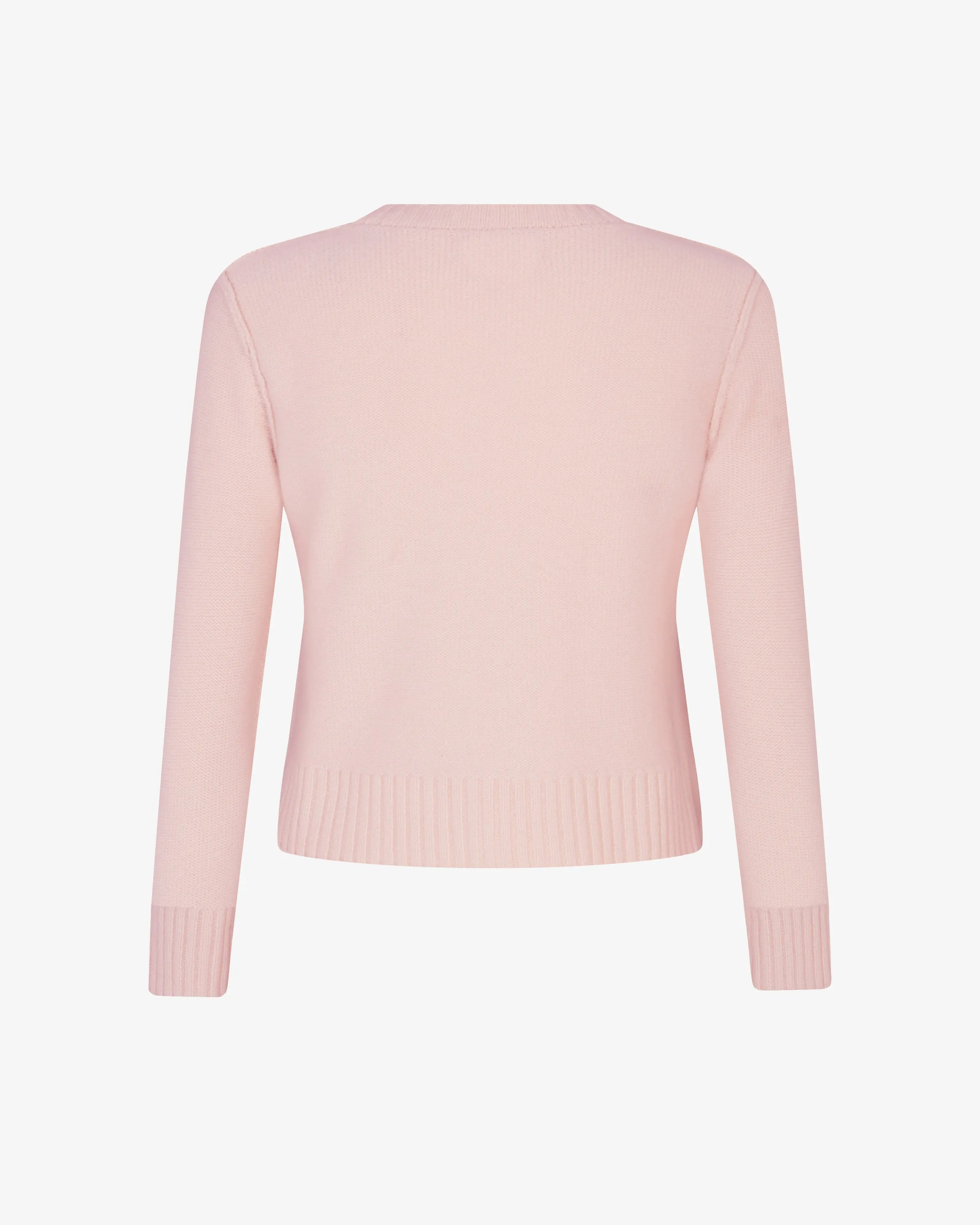 Round Neck Jumper - Pale Pink