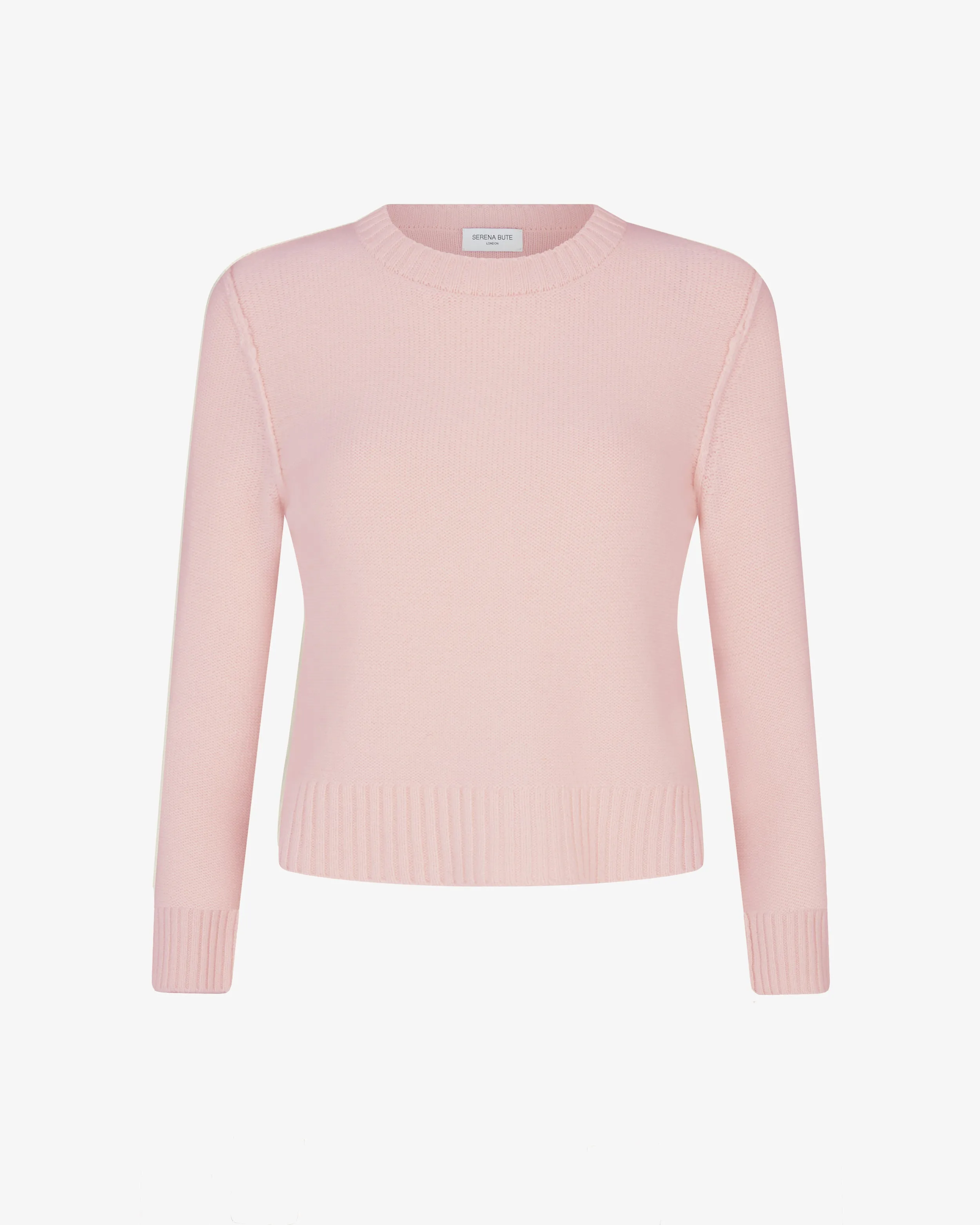 Round Neck Jumper - Pale Pink