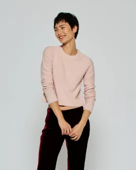 Round Neck Jumper - Pale Pink