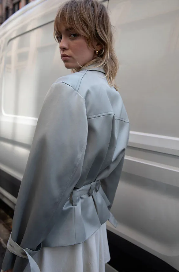 SATIN TRENCH JACKET